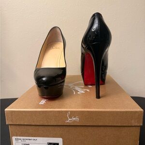 Christian Louboutin Bianca Black Patent Heels
